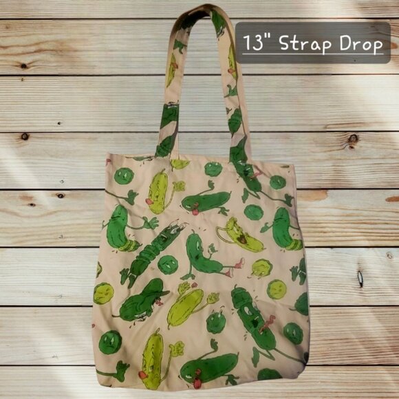 RARE! 2016 IKEA Pickle / Cucumber Tote Bag - Designed by Malcolm Stuart - STUNSI - Picture 2 of 8